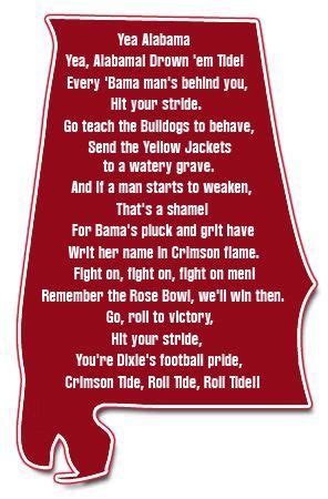 alabama fight song|alabama yea fight song lyrics.